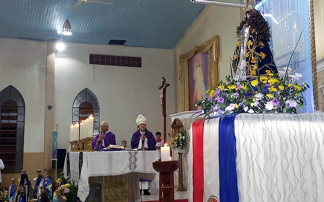 LOCALES: Con multitudinaria presencia de fieles, arrancó novenario a Virgen de Caacupé en 23 de Octubre