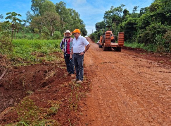 Visita del MOPC a la zona de obras, el viernes último.